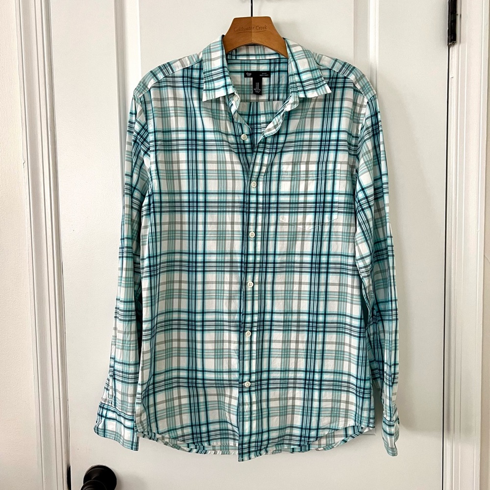 Gap Factory Mens Slim-Fit Button Down Shirt